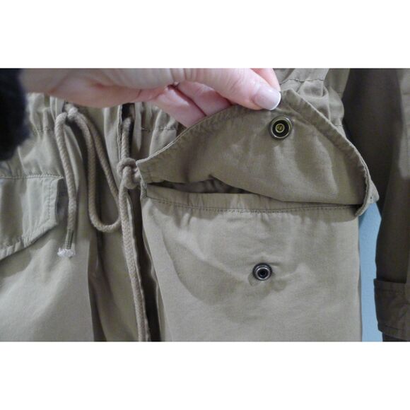 Diesel Anorak Jacket With Lace Up Back Detail - Green XS - Picture 3 of 15